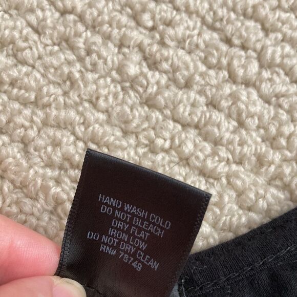 Wet Seal Black Peplum Blouse Top Bow Front Flutter Size Small RN 78749 Like New - Picture 5 of 8